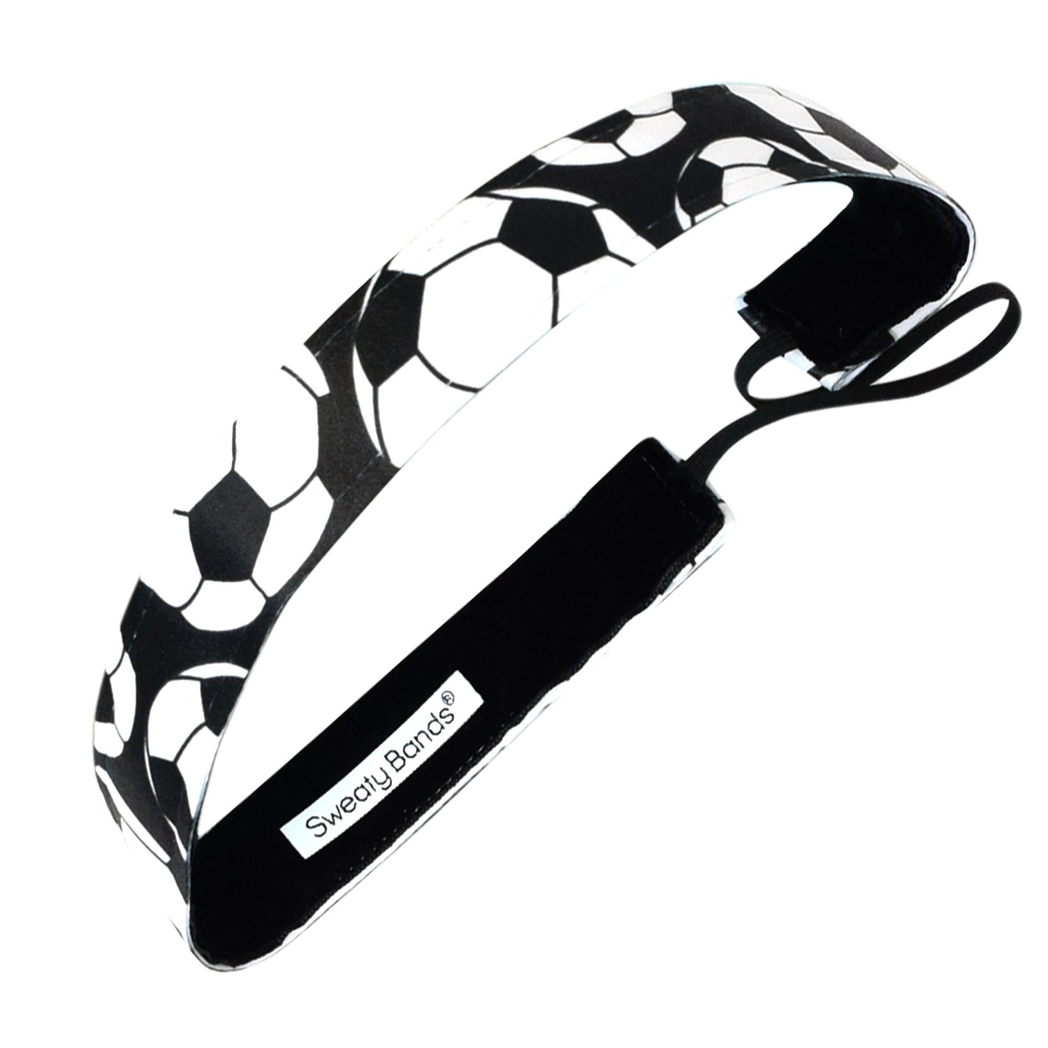 Sudoroso bandas fútbol Star antideslizante Fitness banda negro blanco 1 "