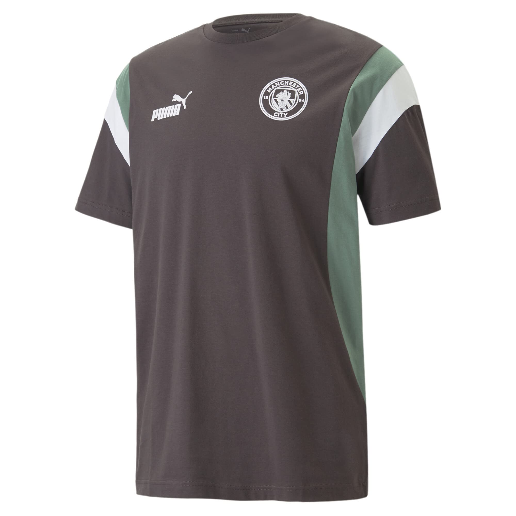 Manchester City 769484 FTBL Archive Tee T-Shirt Men's Flat Dark Gray/deep Forest L