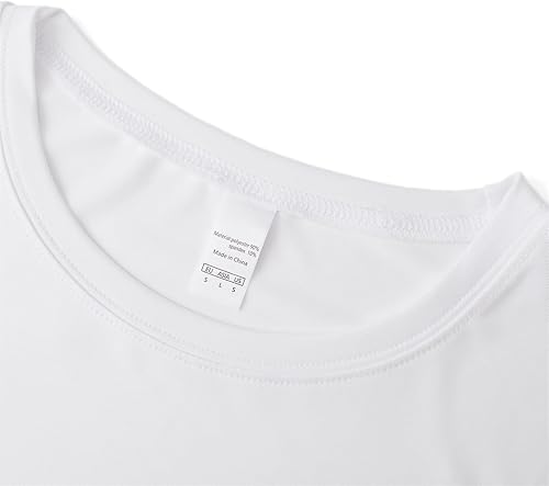 Miniatura 3 de LIBOSHENG Holster Camisa Hombres Oculto Llevar Compresión CCW Cuello Redondo Apretado Transpirable, Blanco