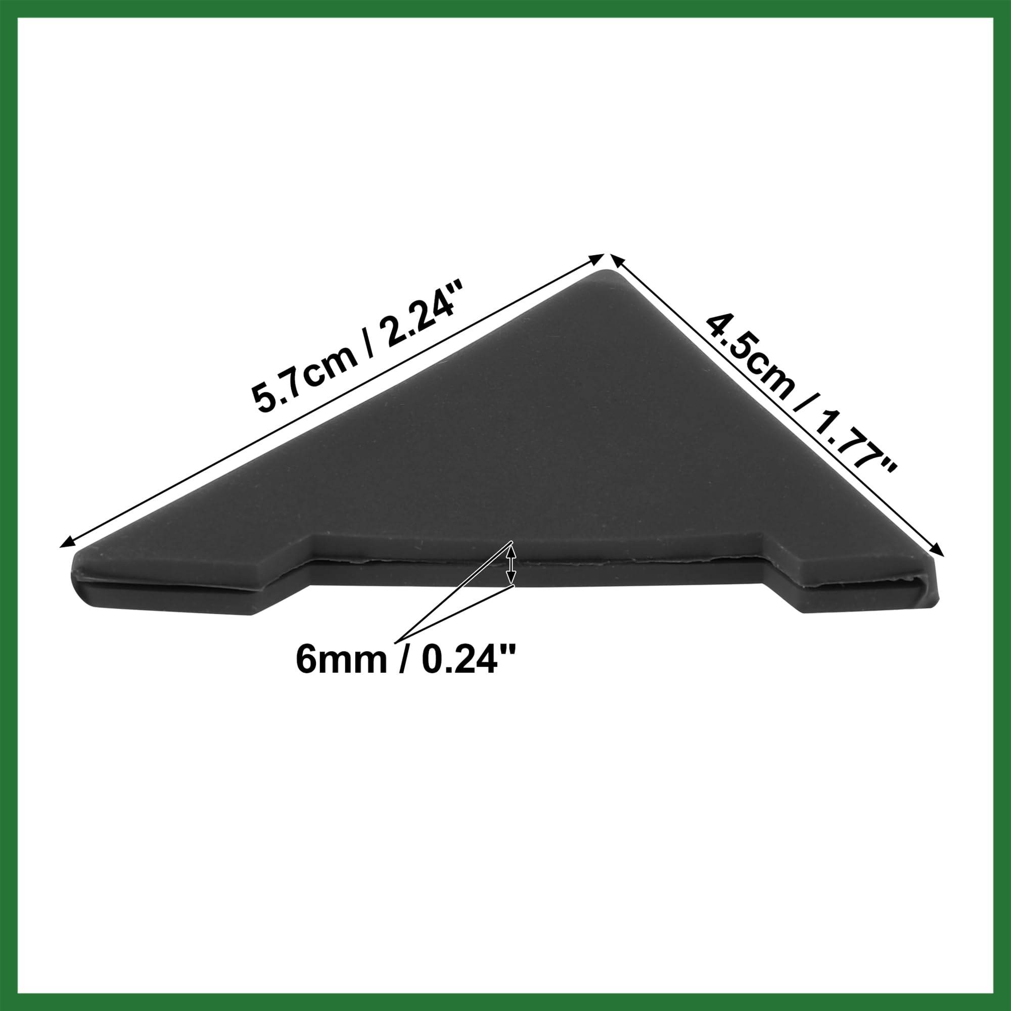 Motoforti 2pcs PVC Universal Car Door Corner Edge Guard Bumper Protector Black Long-lasting - Image 2