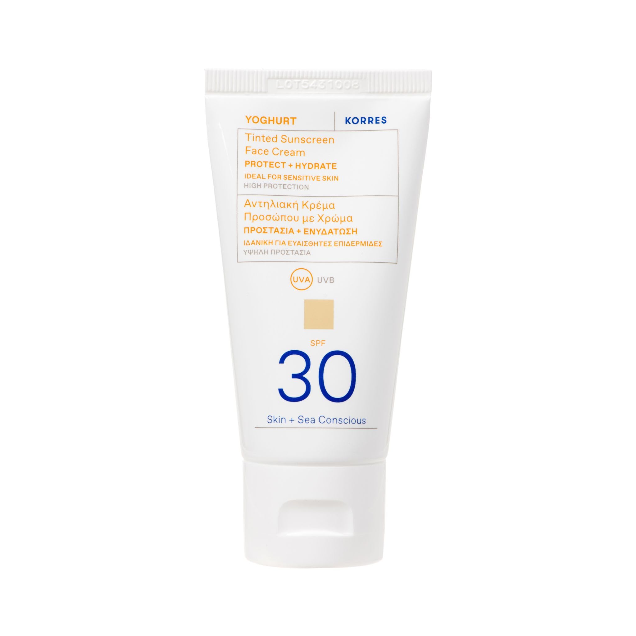 KORRES   Yoghurt Tinted Sunscreen Face Cream SPF30 50ml in Size 50ml, BrandAlley