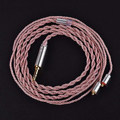 Yinyoo Cable de audífono MMCX Cable de actualización 6 núcleos con Conector de 3.5 mm MMCX Cable de reemplazo para los Auriculares SE215 SE315 SE846 Tin Audio T2 (MMCX 3.5)
