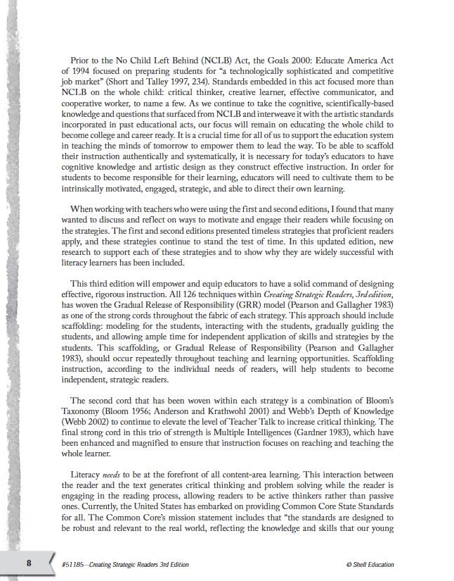 Creating Strategic Readers: Techniques for Supporting Rigorous Literacy Instruction - - Grades K-5 (Professional Resources) - Image 5