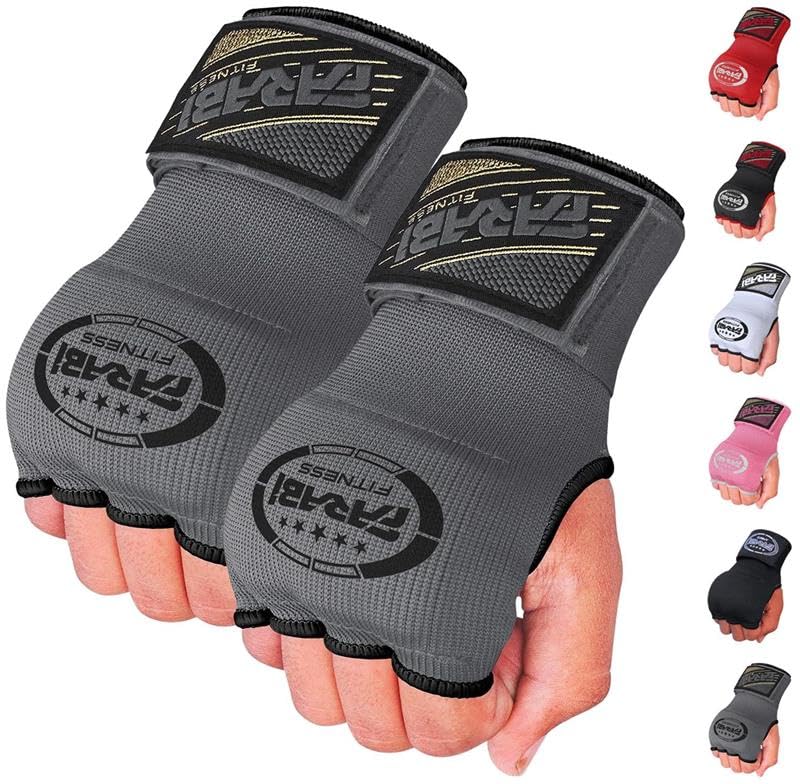 Farabi Sports Innenhandwickel für Kinder innenhandschuhe Boxen Box Bandagen männer & Frauen Bandagen Boxen MMA Muay Thai Training boxbandagen (Grau)