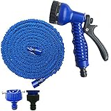 Super Flexible: The hose can expand up to 3 times of its original length. It also can retract down to its original shape for easy storage.