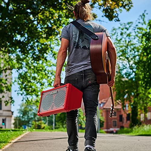 BOSS CUBE Street II tragbarer Verstärker für Straßenkünstler | CUBE-ST2 | Nächste Generation des Bestsellers der Roland Cube Serie, jetzt unter dem Markennamen BOSS | Rot