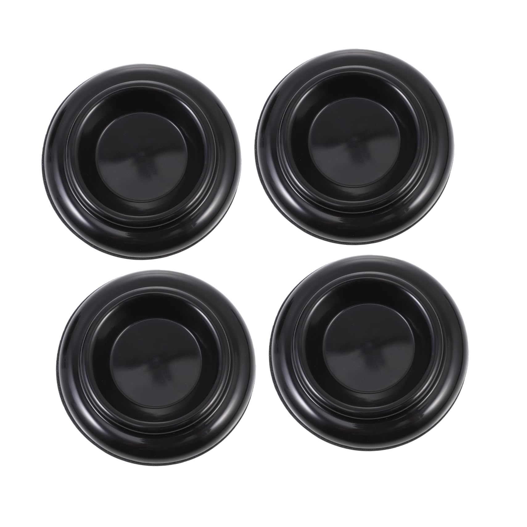 Piano Floor Pad Set of 4 Black Grand Piano Mats Non-slip Piano Foot Pad for Noise Reduction