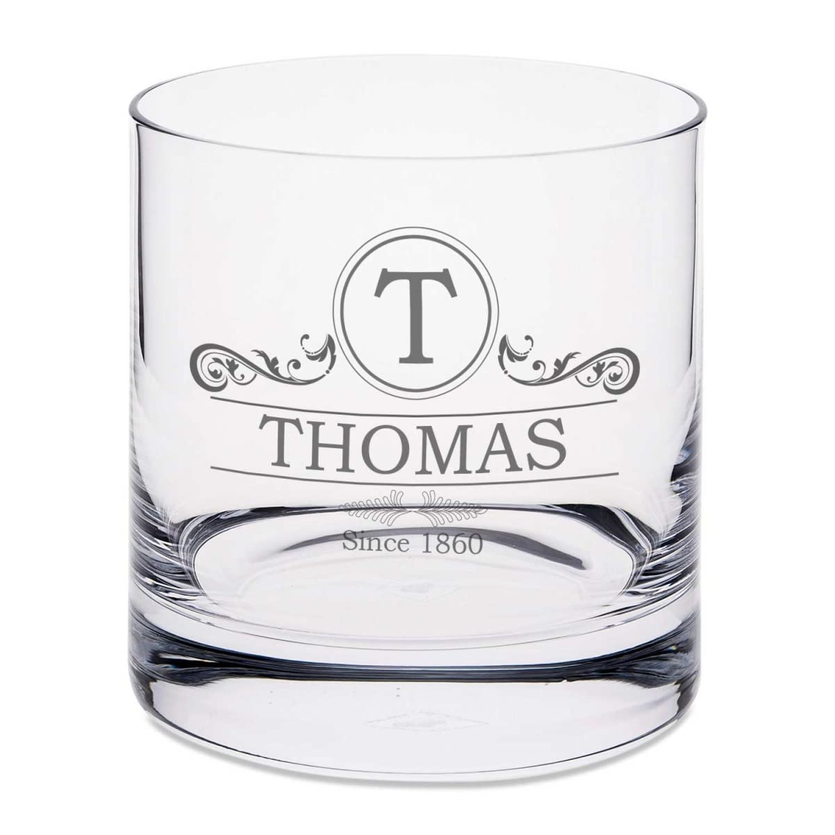 GRAVURZEILE Leonardo gravierte Whiskygläser & Karaffe im Set - Ornament - 2X Whisky Gläser personalisiert mit Name - inkl. 500 ml Dekanter & 8X Kühlsteine - Geschenk für Papa zum Vatertag