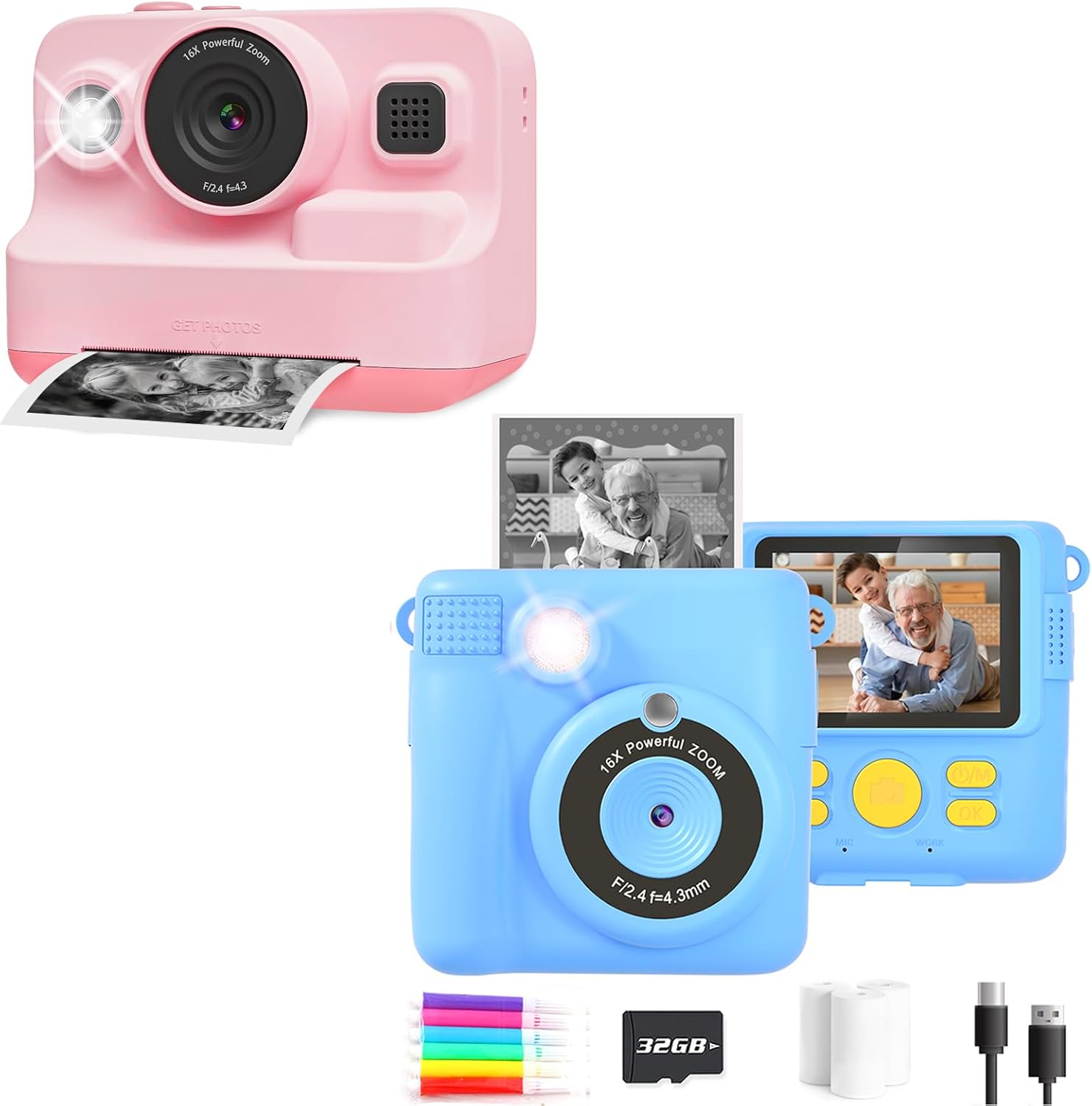 Instant Camera Gift Set for Boys and Girls Electronics