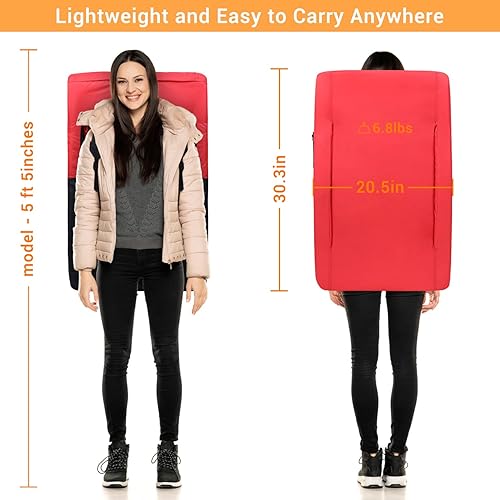 Miniatura 4 de Sportneer - Paquete de 2 asientos para gradas de estadio, con respaldo, soporte para espalda, cojín ancho acolchado y reposabrazos para eventos