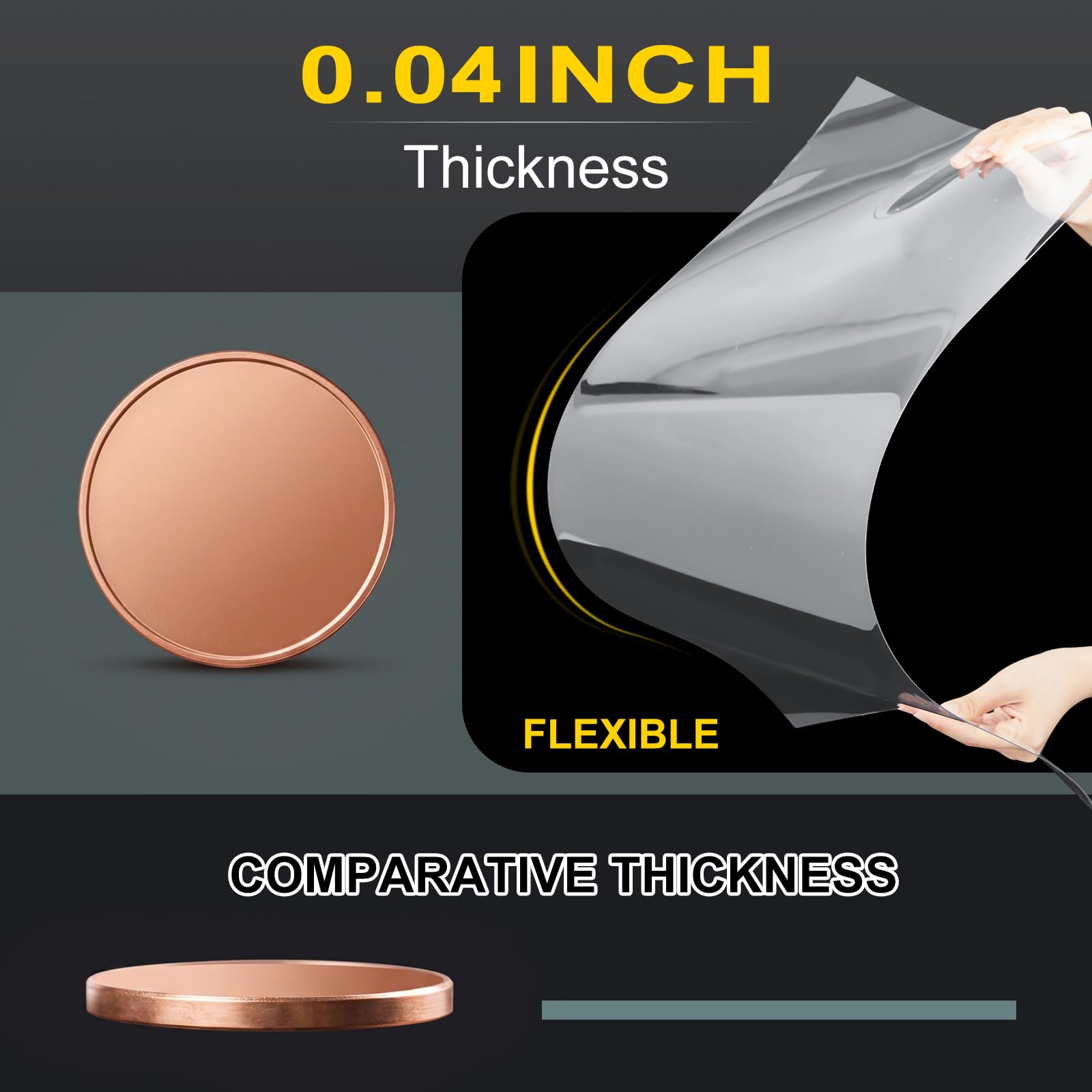 Clear PVC Sheets - 24x96 Inch Roll for Crafts & Projects -4 Clear PVC Sheets - 24x96 Inch Roll for Crafts & Projects -4