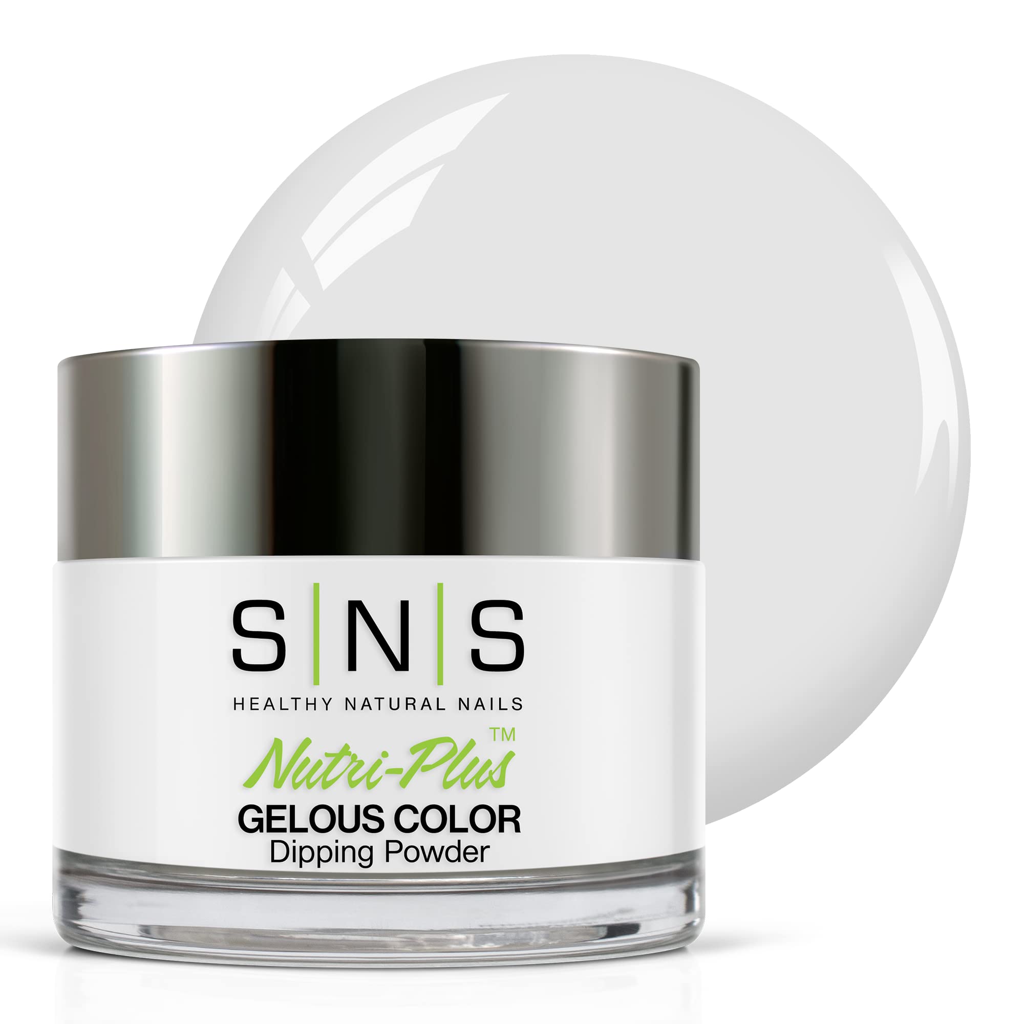 SNS Nail Dip Powder, Color Dipping Powder - Sweet Tooth (Gray), CS121 - Long-Lasting Nail Color Lasts 14 Days - Low-Odor & No UV Lamp Needed - 1 oz.
