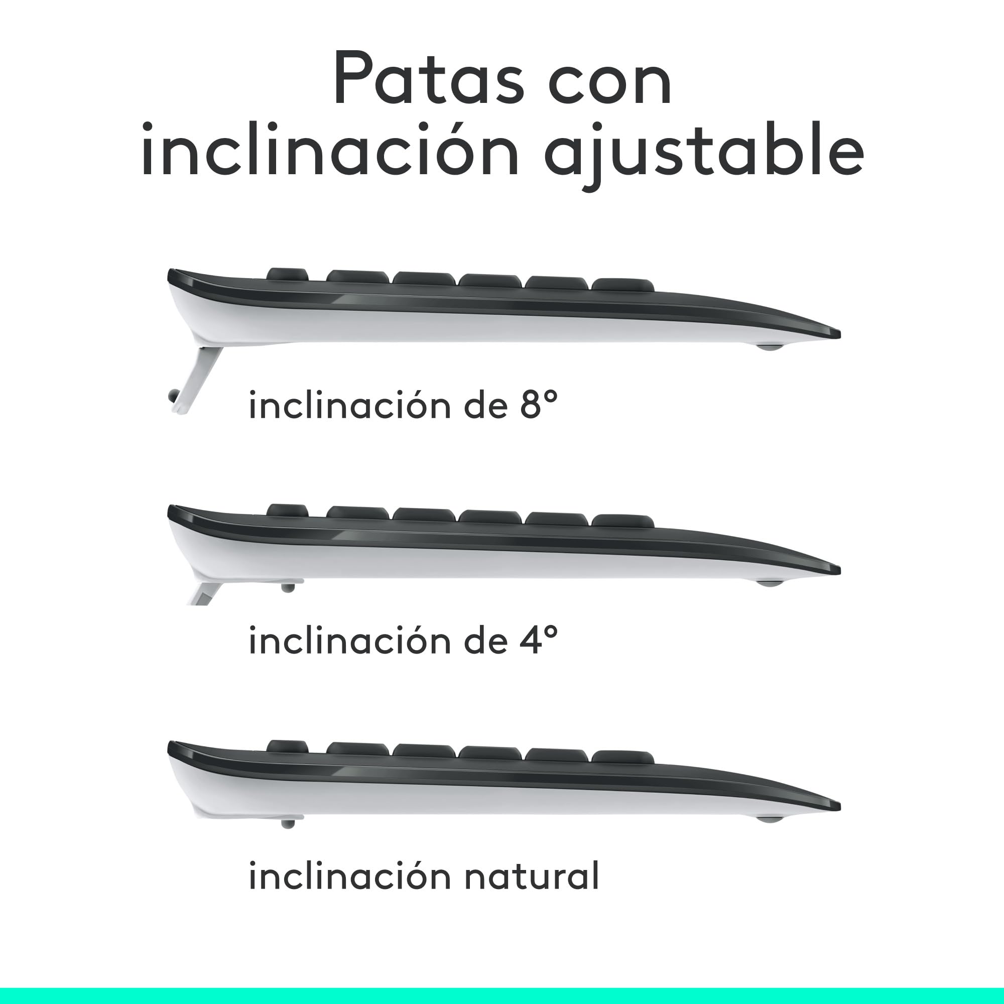 Logitech MK540 Advanced Combo Teclado y Ratón Inalámbrico para Windows, Receptor USB unificador de 2,4 GHz, Botones Multimedia, Batería de 3 años de duración, PC, Portátil, QWERTY Español - Negro