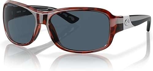 Costa Del Mar Gafas de sol rectangulares de entrada para mujer