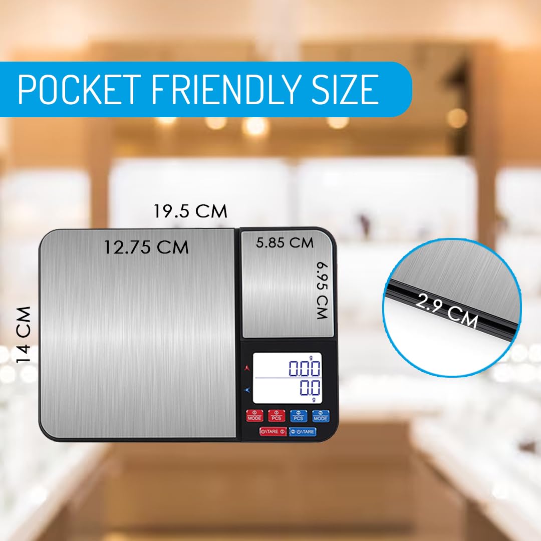 ATOM XS Digital Kitchen Scale - Dual Platform -5 ATOM XS Digital Kitchen Scale - Dual Platform -5