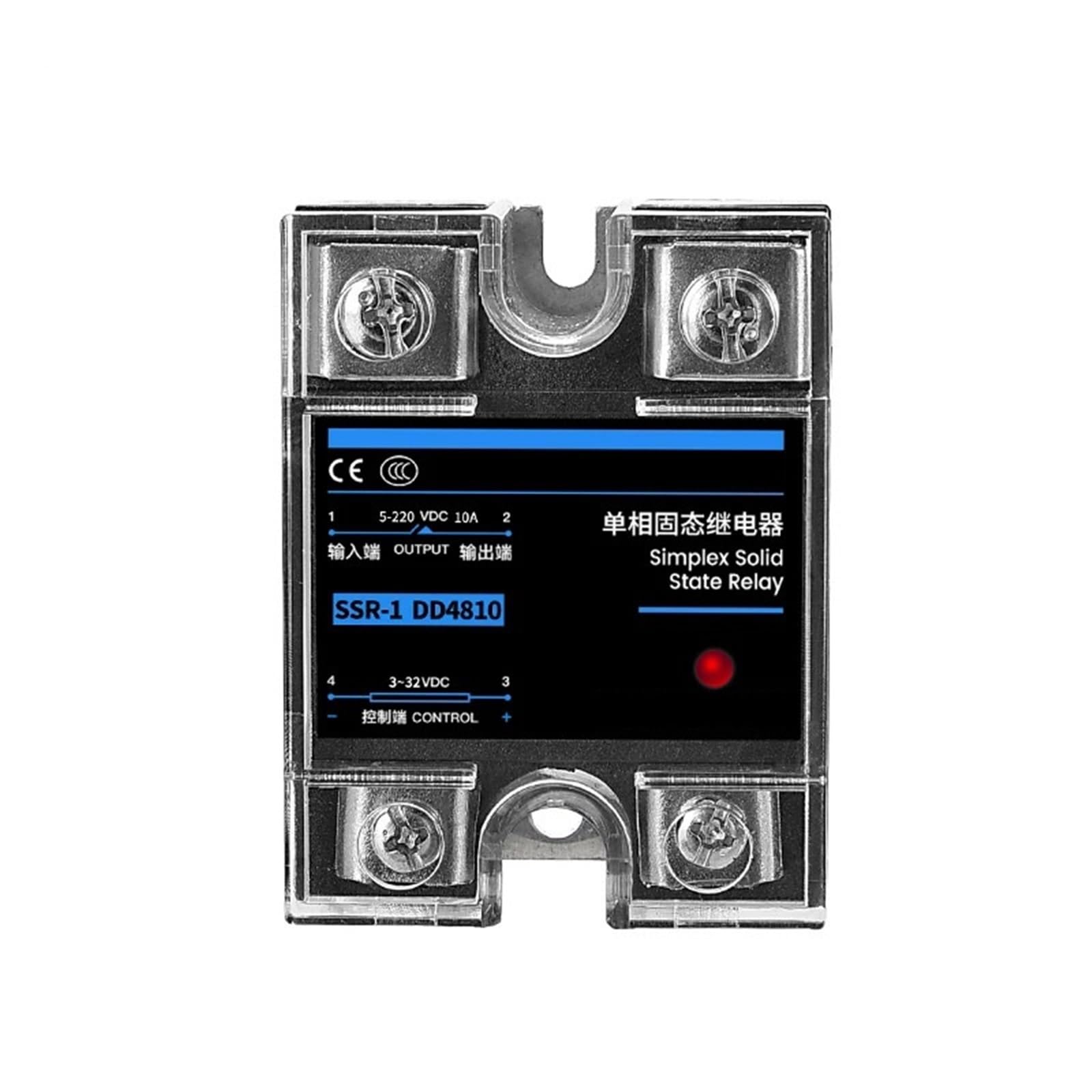 Módulo de relé de estado sólido DD SSR-40DD de 10 A, 25 A, 40 A, 60 A, 80 A, 100 A y 120 A for control de temperatura(SSR-120A)