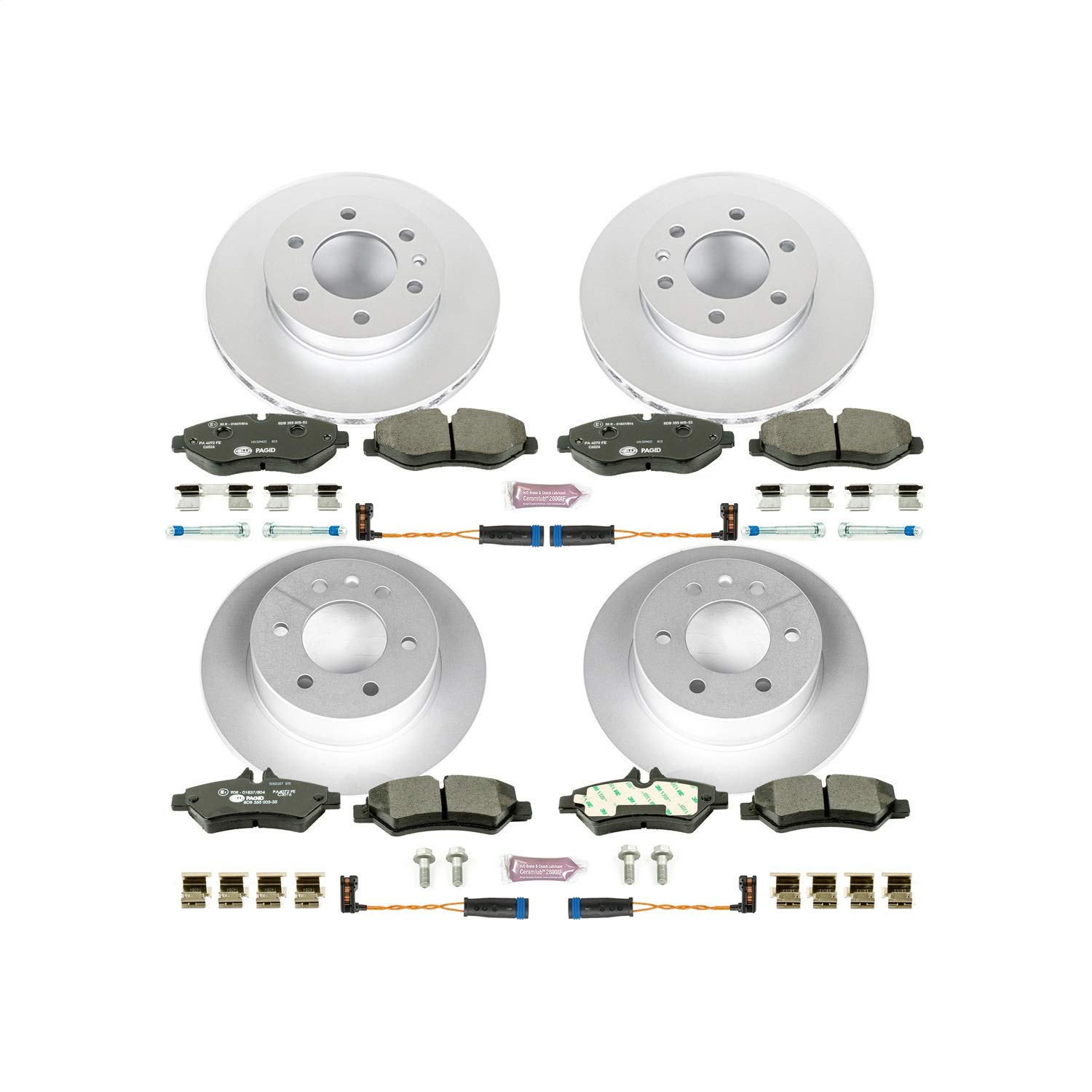 Kit de freno delantero y trasero Power Stop ESK6235 Euro Stop Mercedes