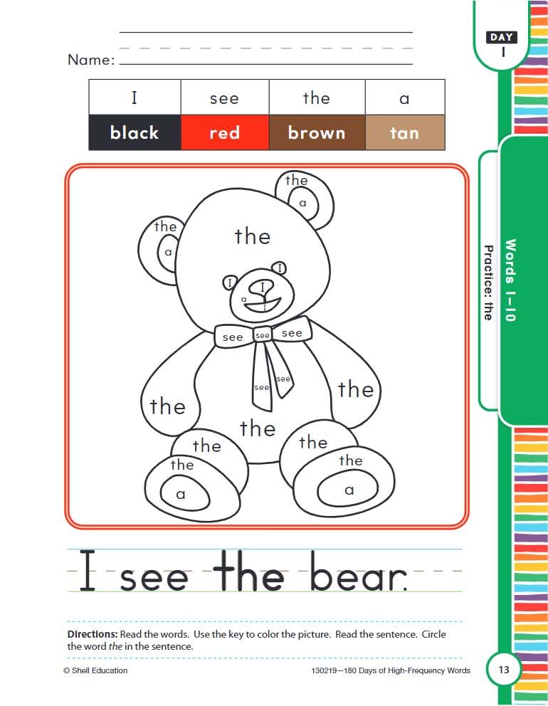 180 Days: Early Childhood, Phonological Awareness and Word Recognition for Pre-Kindergarten Practice Workbook for Classroom and Home, Cool and Fun Practice Created by Teachers (180 Days of Practice) - Image 5