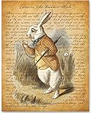 Alice in Wonderland - Down the Rabbit-Hole - 11x14 Unframed Alice in Wonderland Print