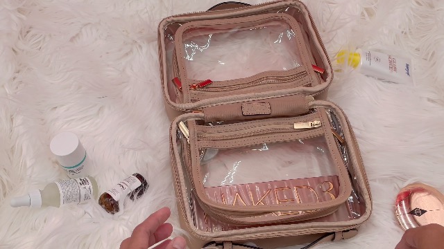 Amazon.com: JAZD Clear Makeup Bag Toiletry Bag for Women Cosmetic