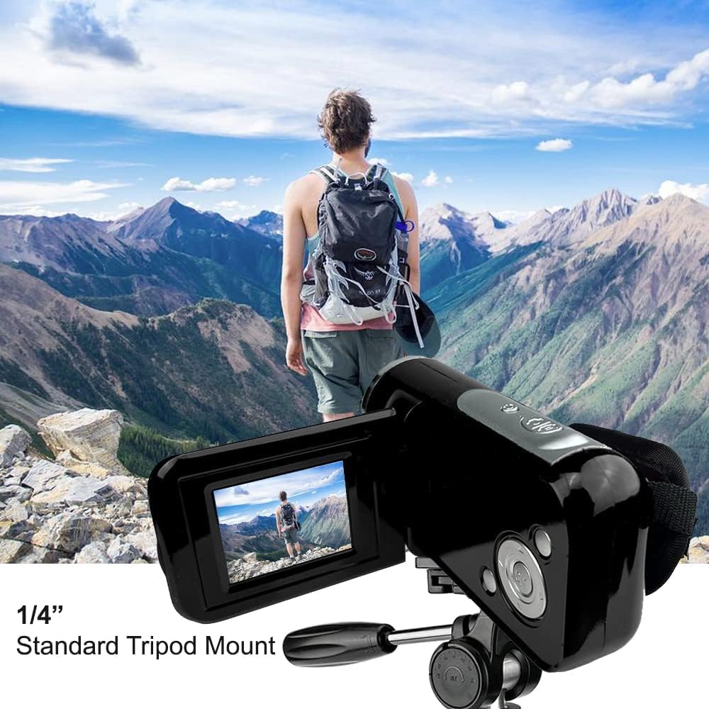 16MP Megapixel Compact Digital Camcorder with HD Video and Photos - 16x Zoom, 2.4" Screen, 32GB Card, Memory Case, Card Reader and USB Cable (Black)