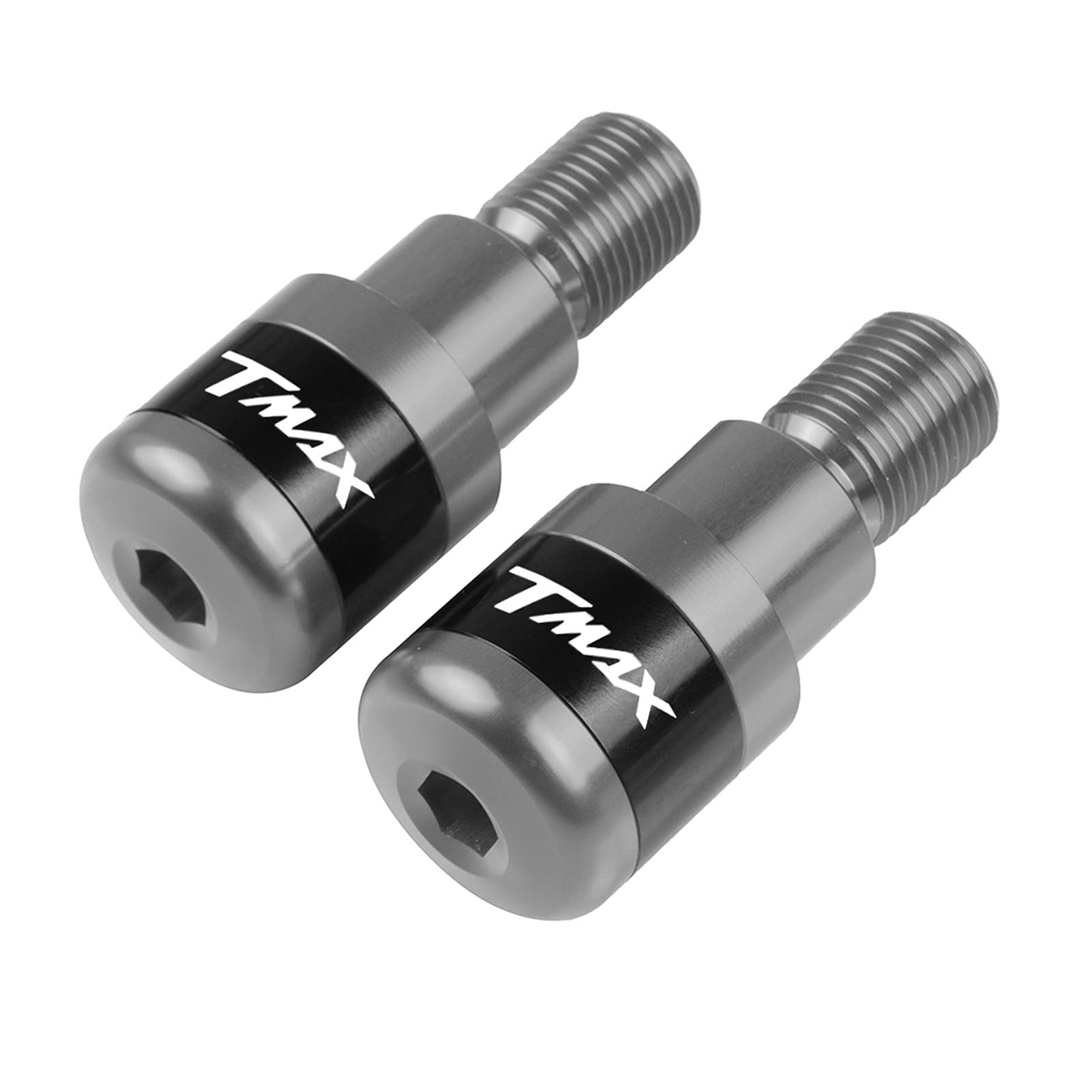 Tappo Manubrio Moto per Yama-ha TMAX T-Max T Max 500 530 560 TMAX500 2006-2016 Scooter Moto Bar End Plug cap (Color : Nero)