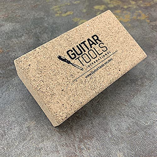 Flat Beveled Cork Sanding Block for Luthiers
