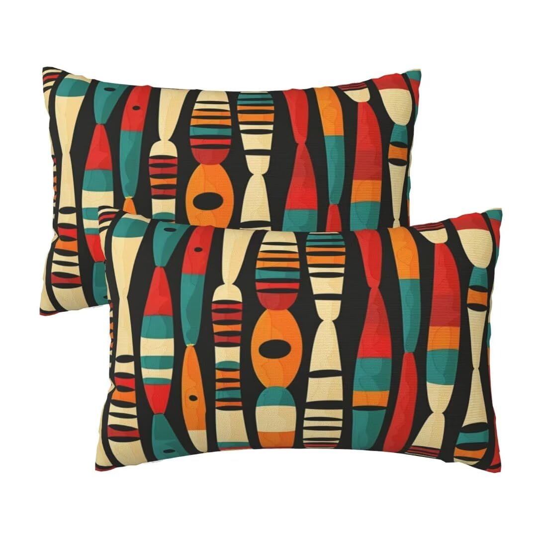 Leznzen Cushion Covers 60X40 Cm Vintage Cushions Set Of 2, Art Cushion Covers, Soft Sofa Cushions Decorative Pillows, Garden Cushion Cover Rectangle Throw Pillowcases, Living Room Home Decor 16X24 Inch