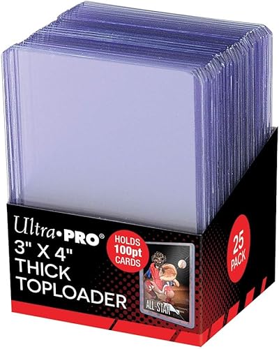 Ultra Pro Toploader 100PT súper grueso de 3" X 4" 25ct