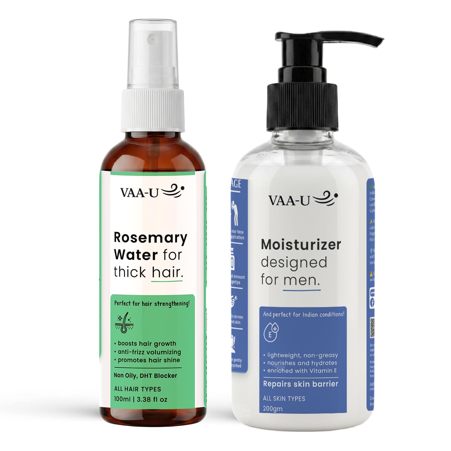 Rosemary Hair Growth Spray 100ml & Face Moisturizer for Soft Skin 200g | Hair & Skin Care Combo | Soft Skin Formula | Lightweight Care | Daily Hydration | Non-Greasy | Unisex-image-45