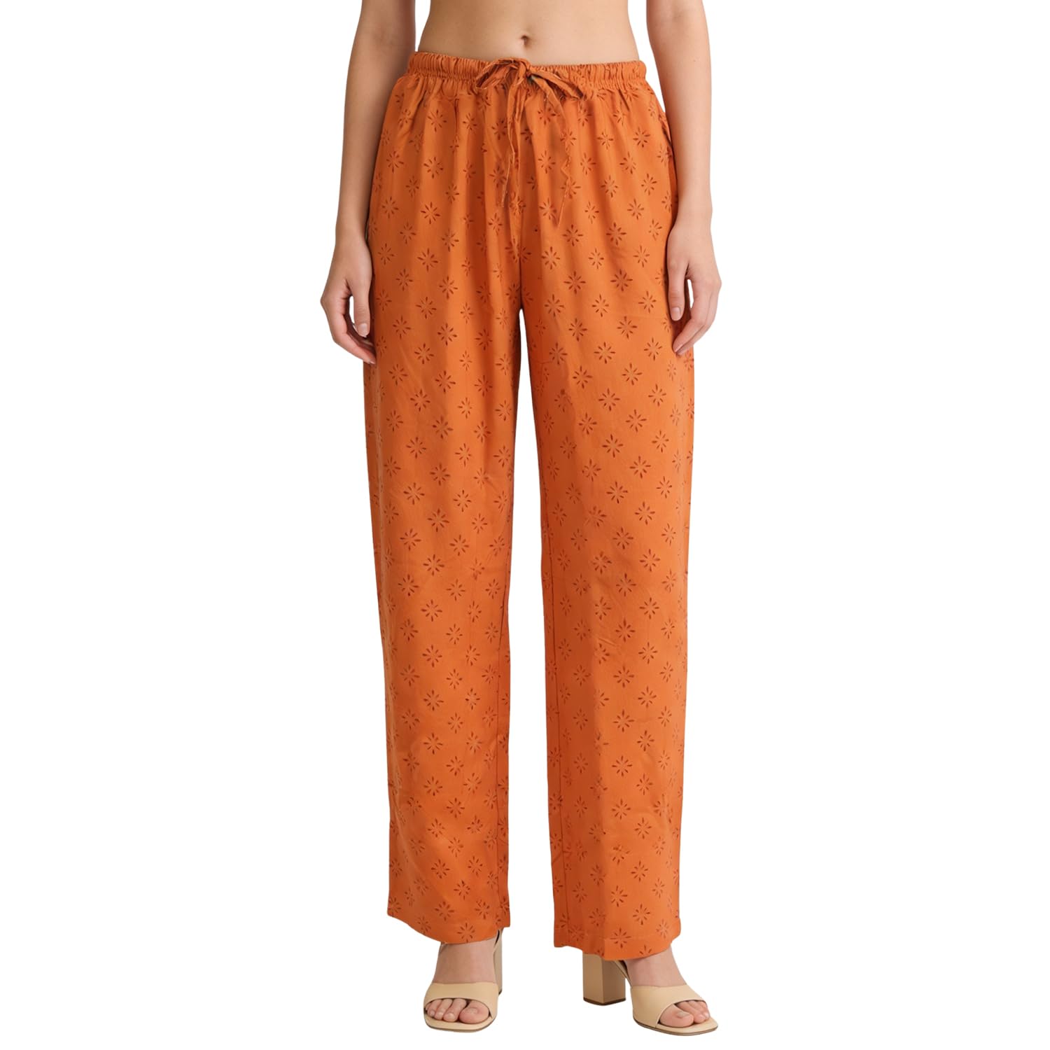 Women Printed Rayon Relaxed-Fit Lounge Pyjama Pants (Pack of 1)-image-27