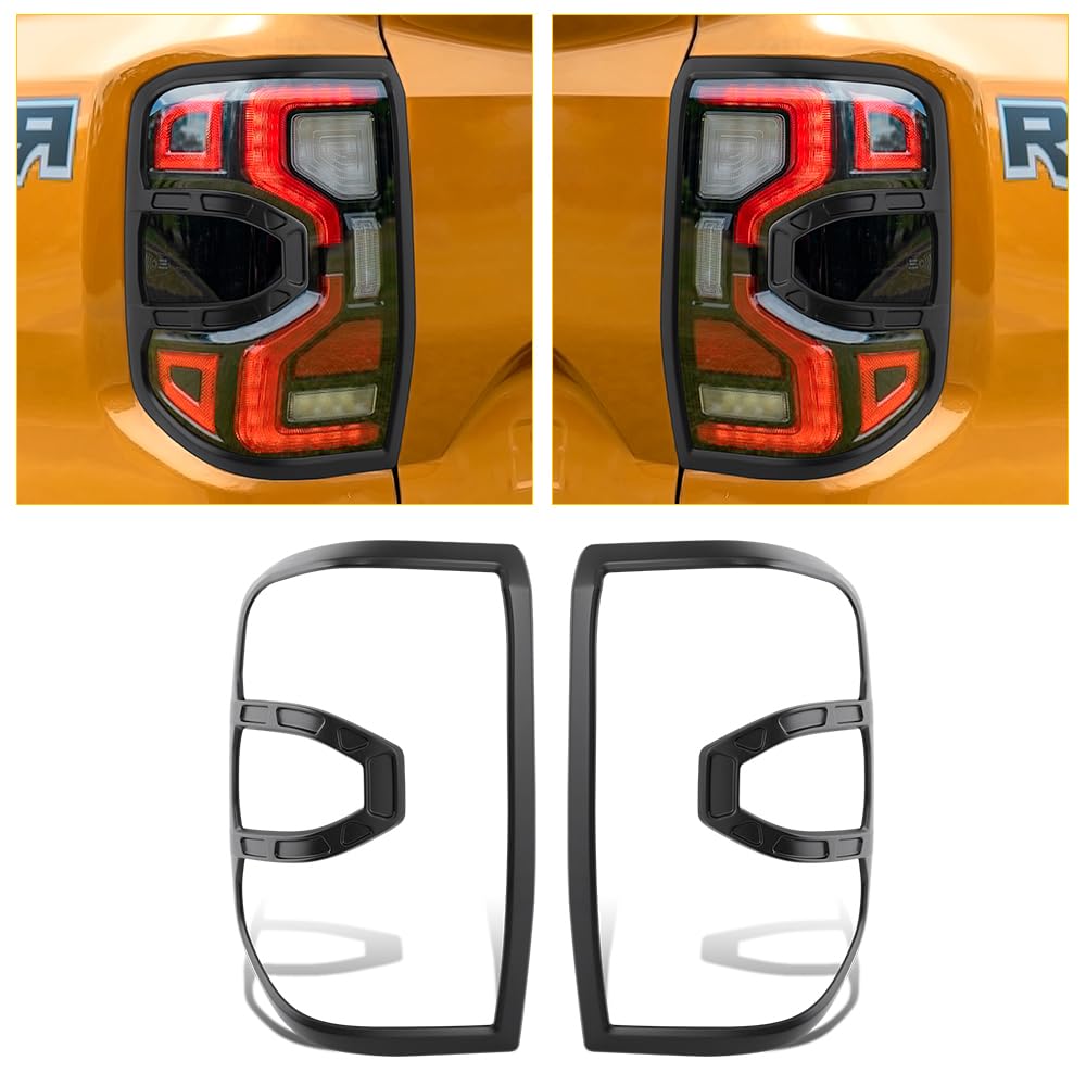 Couvercles Poignée Porte Ford Ranger 2015-2022 – Noir Mat, Protection Anti-rayures