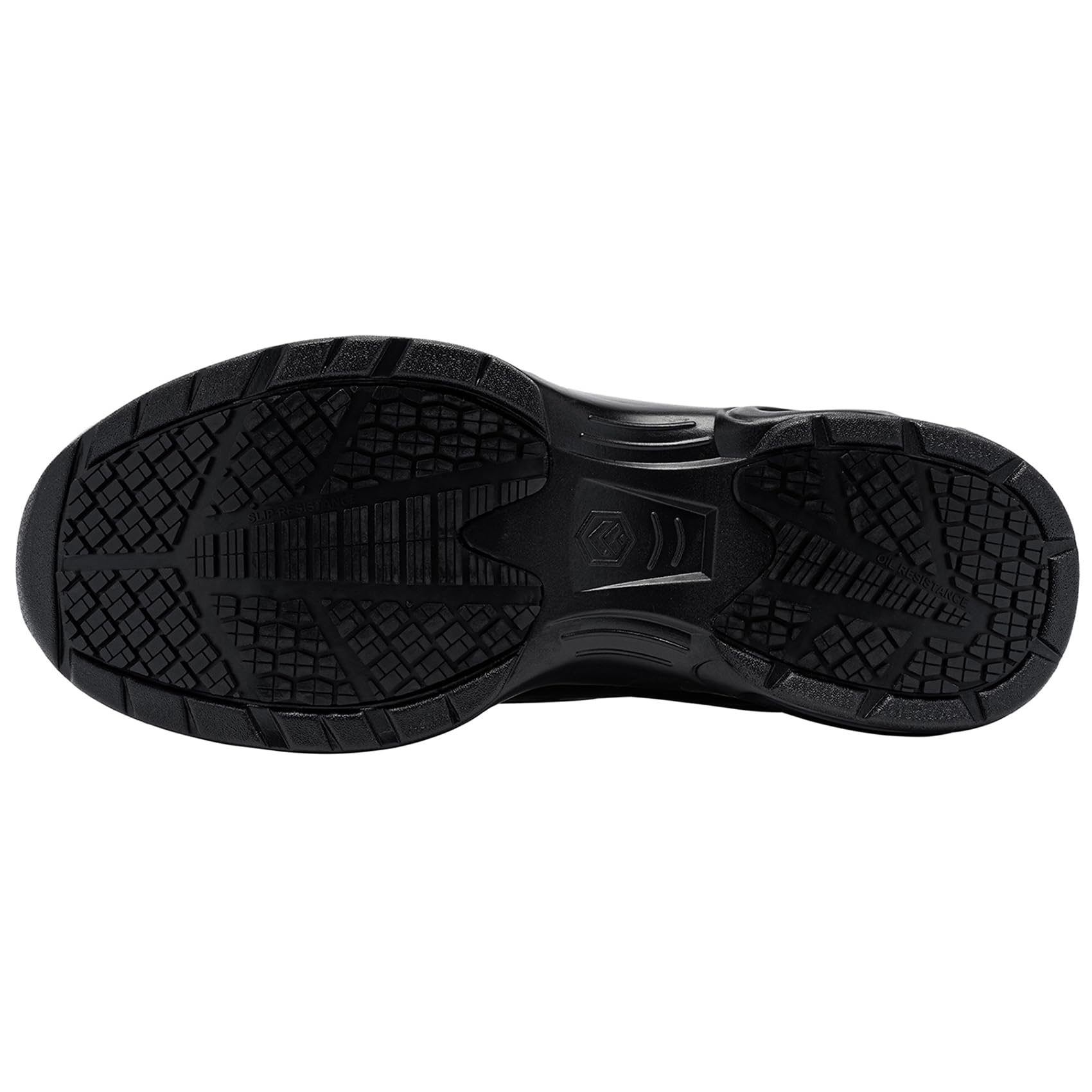 LARNMERN Zapatillas de Cocina Hombre Zapatos de Trabajo Hostelería Calzado Antideslizante sin Puntera (Negro PU,43)