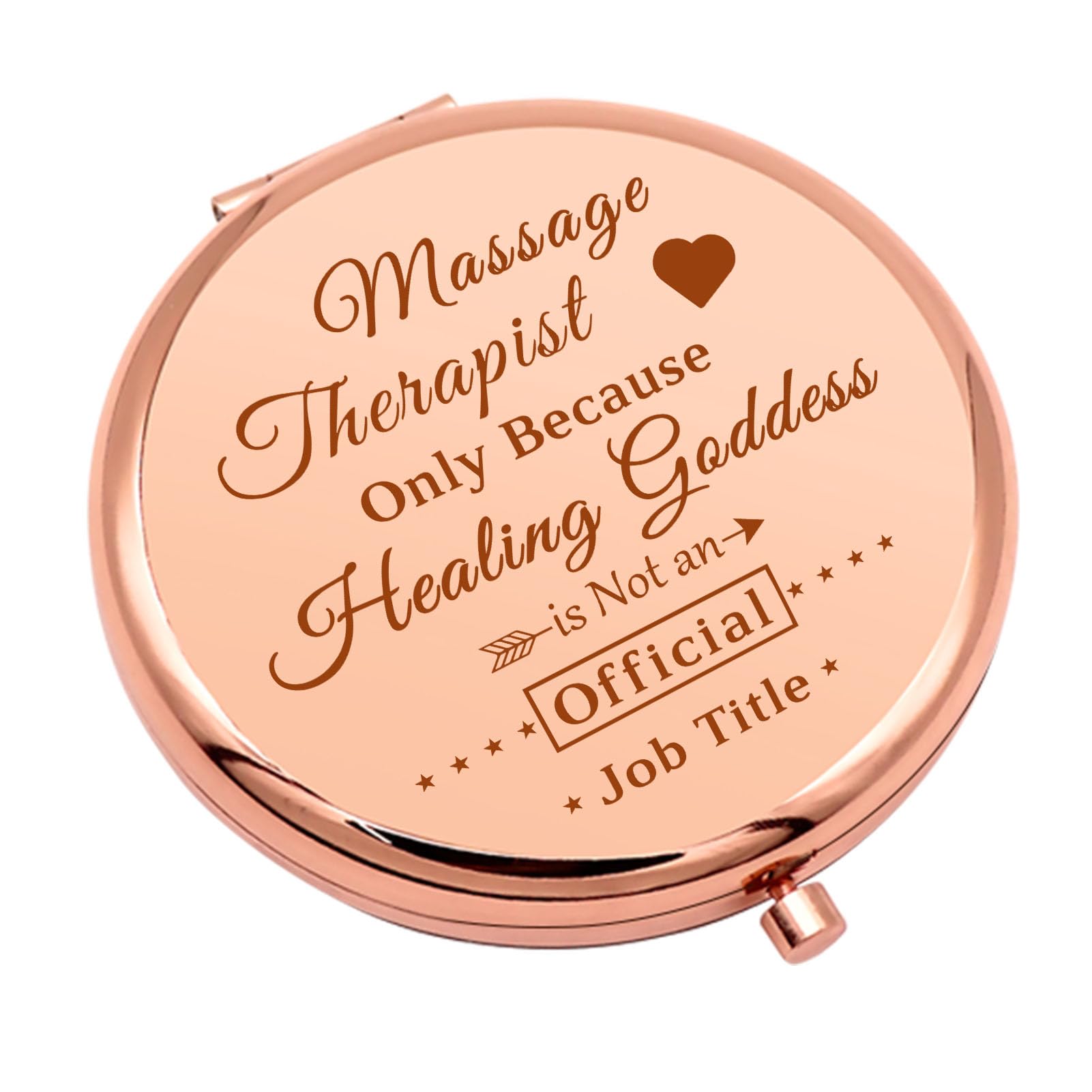 Therapist Gifts Massage Therapist Gifts for Women Compact Mirror for Message Therapy Thank You Gift Massage Therapist Appreciation Gift Folding Makeup Mirror Graduation Christmas Birthday