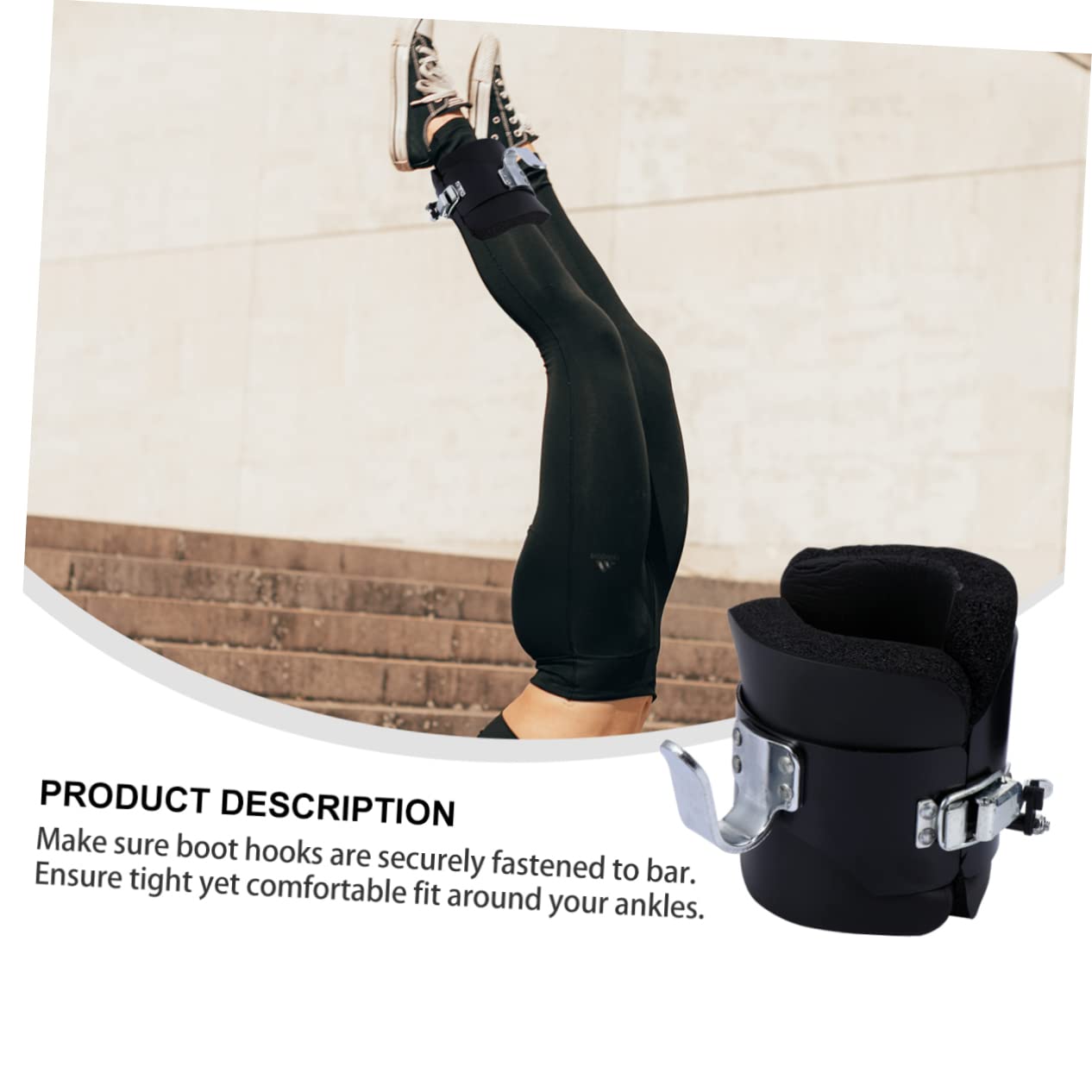 BRIGHTFUFU - Inversion Boots Contoured Support Pads Gym Equipment for Inversion Therapy Comfortable Fit for Ankle Support for Fitness Enthusiasts and