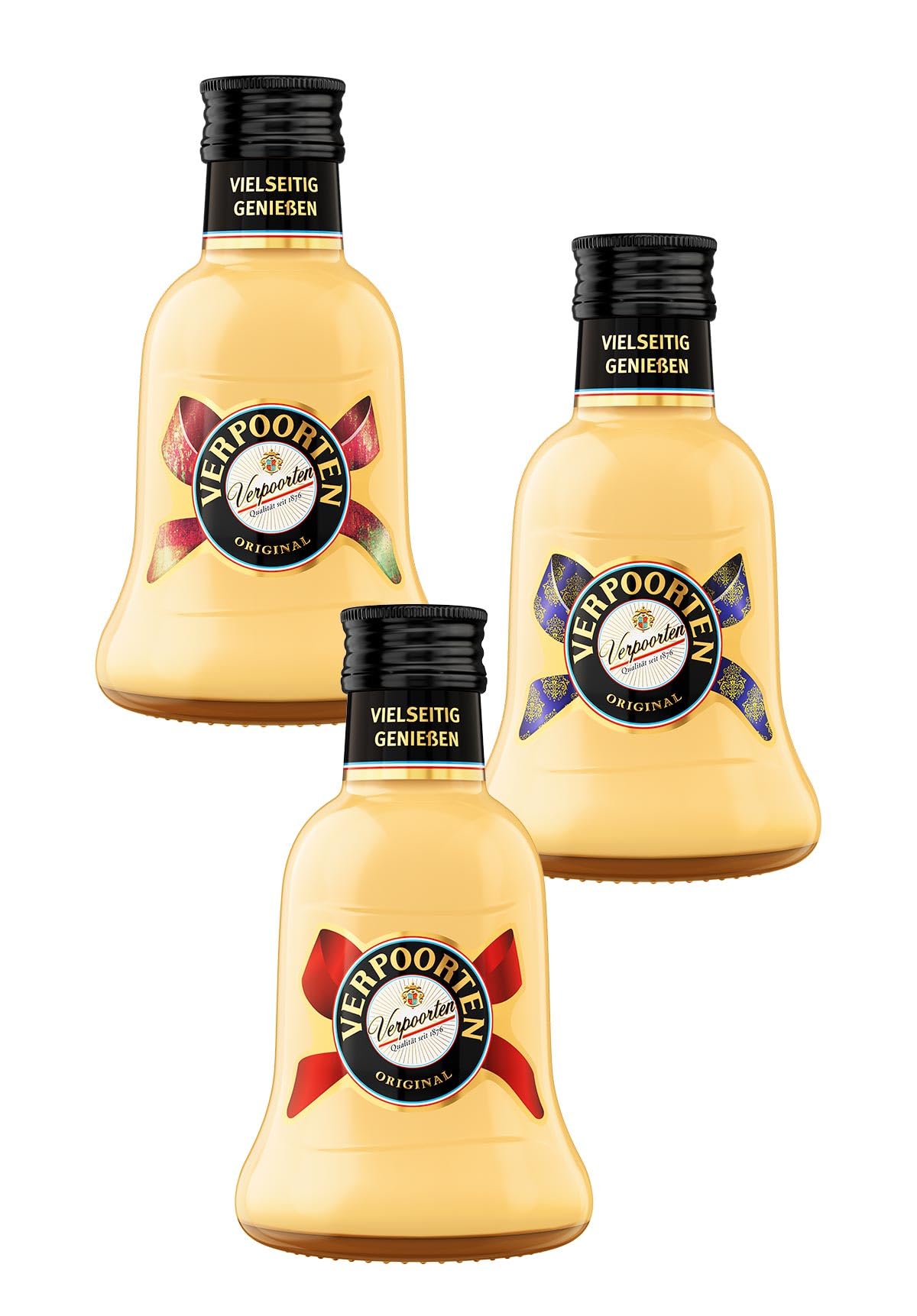 3 x 0,2 L Glockenflasche VERPOORTEN ORIGINAL Eierlikör 20%vol