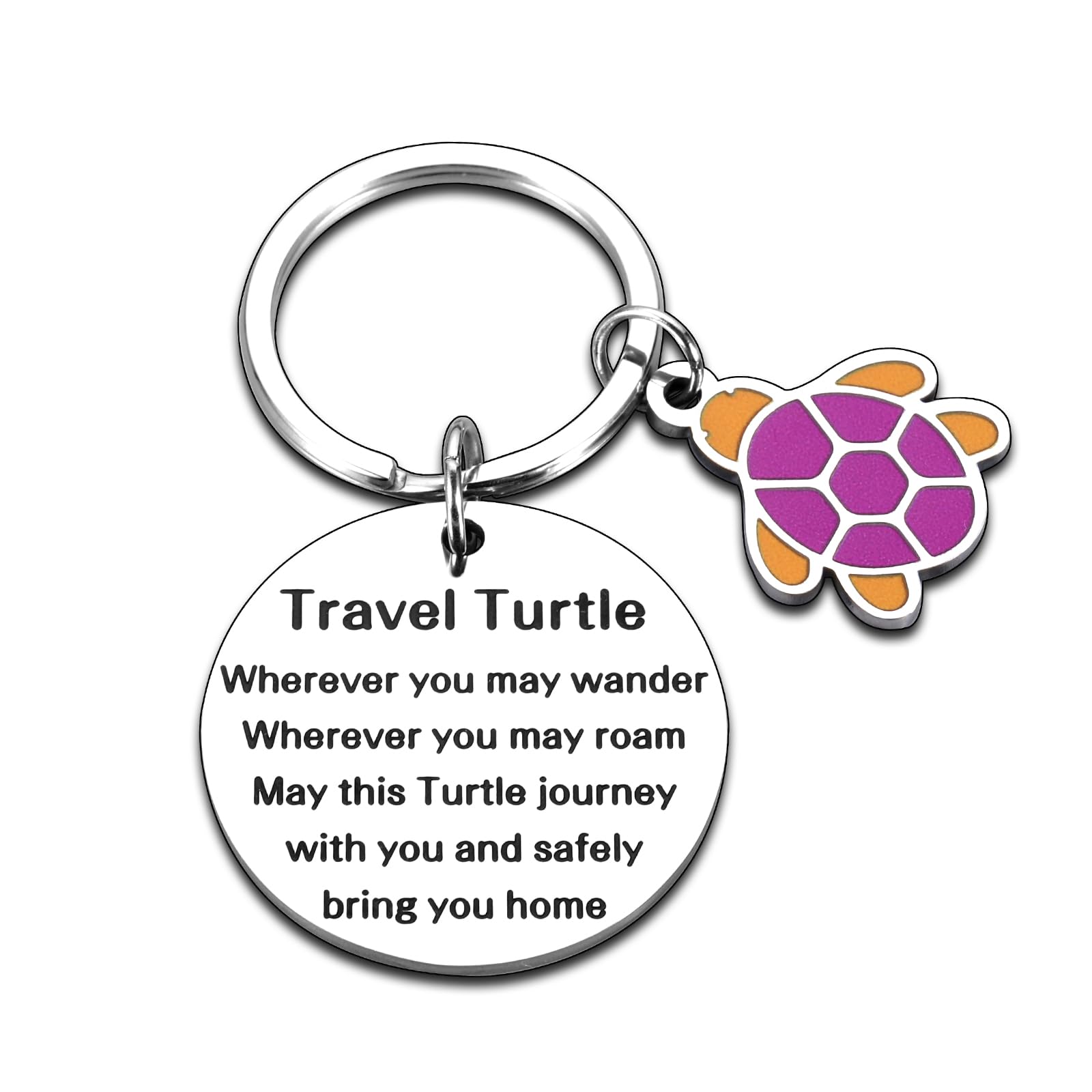 VANLOVEMAC Turtle Keychain, Green Sea Turtle Design, Women's Travel Gift, Good Luck Charm