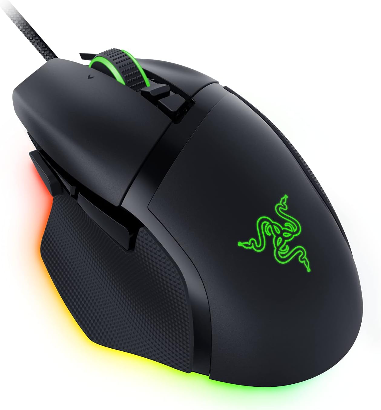 Razer Basilisk V3 35K - Tamamen Özelleştirilebilir Ergonomik Kablolu Oyun Mouse'u - Focus Pro 35K Optik Sensör (HyperScroll Tilt Wheel, 11 Bölgeli Chroma Aydınlatma) Siyah