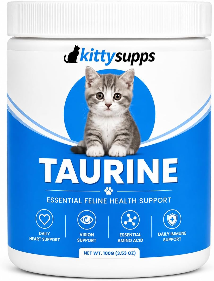 KittySupps Taurina para Gatos, Golosinas Suaves, 120 Unidades