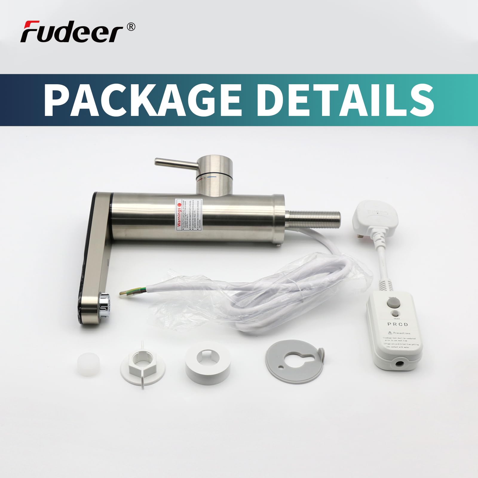 wasserhahn mit durchlauferhitzer 230V, 3.3KW Badezimmer Elektrischer Wasserhahn mit digitaler Anzeige (30-45℃),Schnelles Aufheizen, 120° drehbarer Auslauf, 304 Edelstahl(Silber)