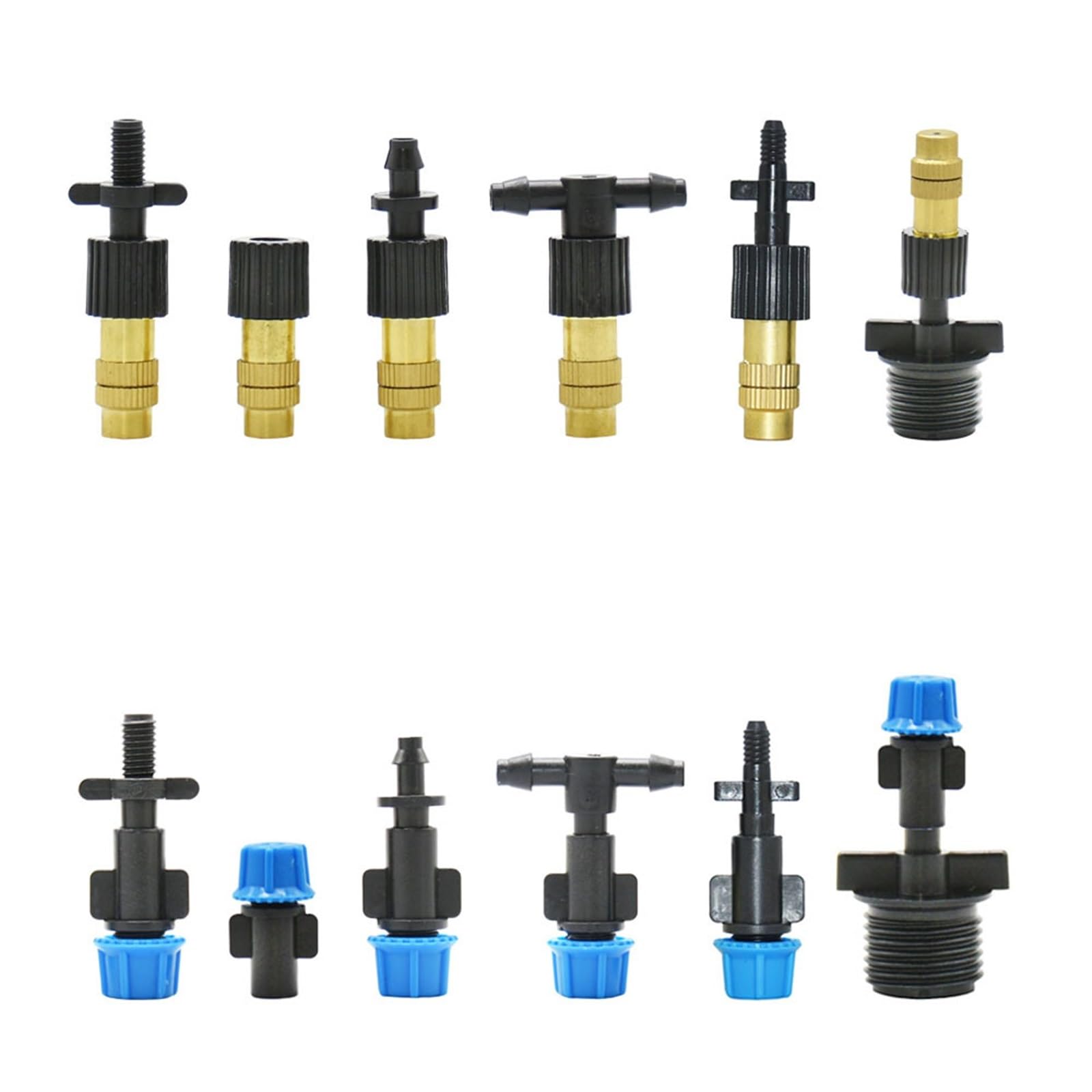 2 ugelli nebulizzatori per irrigazione per tubi dell'acqua larghi 4/7 mm, per giardino, patio, raffreddamento esterno