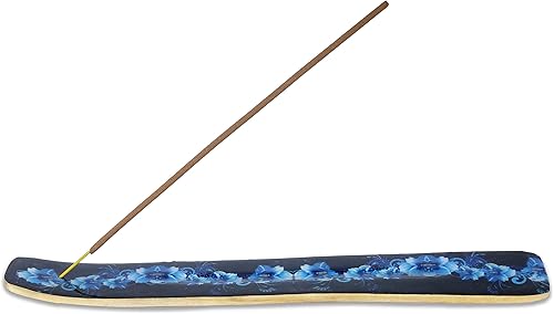 Miniatura 26 de Bless-International Quemador Tradicional Hecho a Mano de Madera Soporte para Varillas de Incienso Atrapacenizas para Aromaterapia-Meditación-Yoga