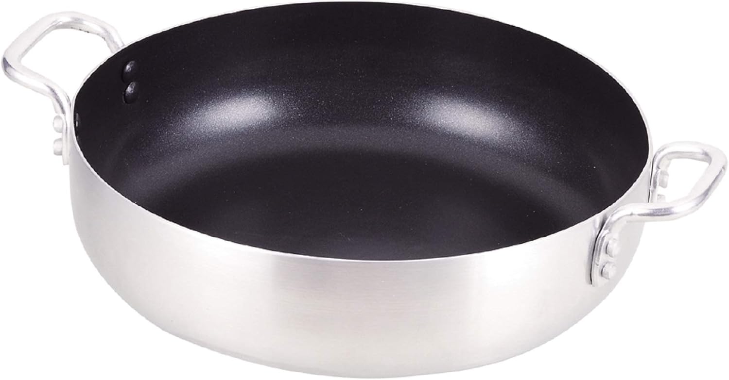 Pearl Metal HB-3963 Two-Handled Pot, Silver, 7.9 inches (20 cm), Tabletop Pot That Can Be Used In Ovens, Tabletop