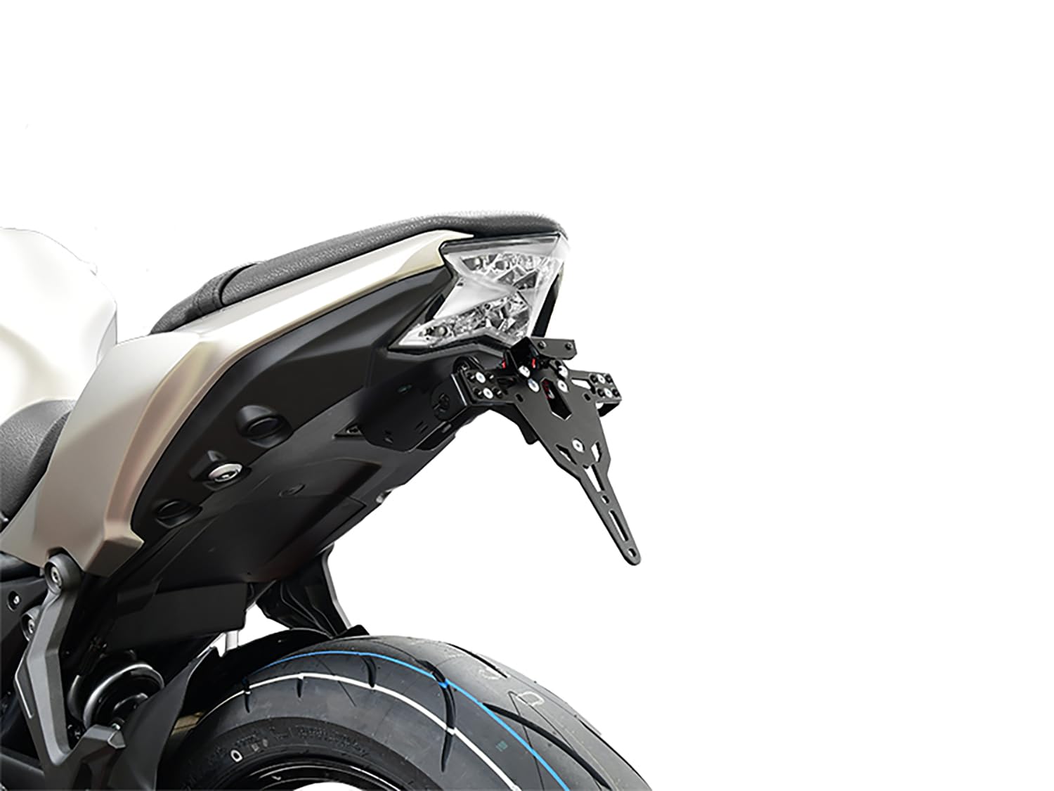 ZIEGER Support de Plaque d'immatriculation Pro - Compatible avec : Kawasaki Z650 France