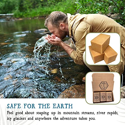 Bee The Light Simple Man Soap - Men's All Natural Soap Made From Fair Trade Organic Ingredients With Pure Essential Oils For Men - Manly Soap In Long Lasting 5 Oz Blocks (Cedar Citrus, Pack Of 3) #TOP3