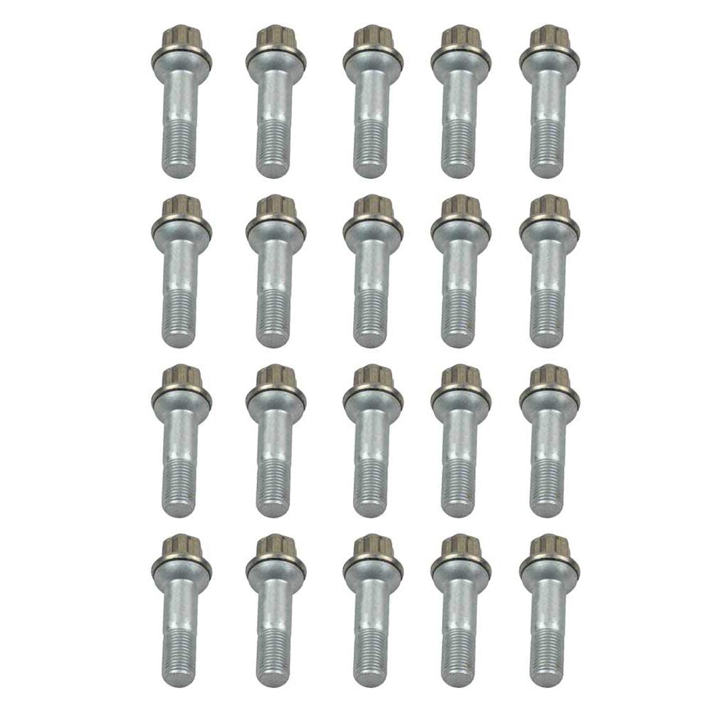 Bisenya 20x Bulloni delle Ruote M14x1.5 Sostituzione per Classe GL GLE S M R W221 W166 C216 X166 ML400 500 S420 CL500 0009902207 0009907607