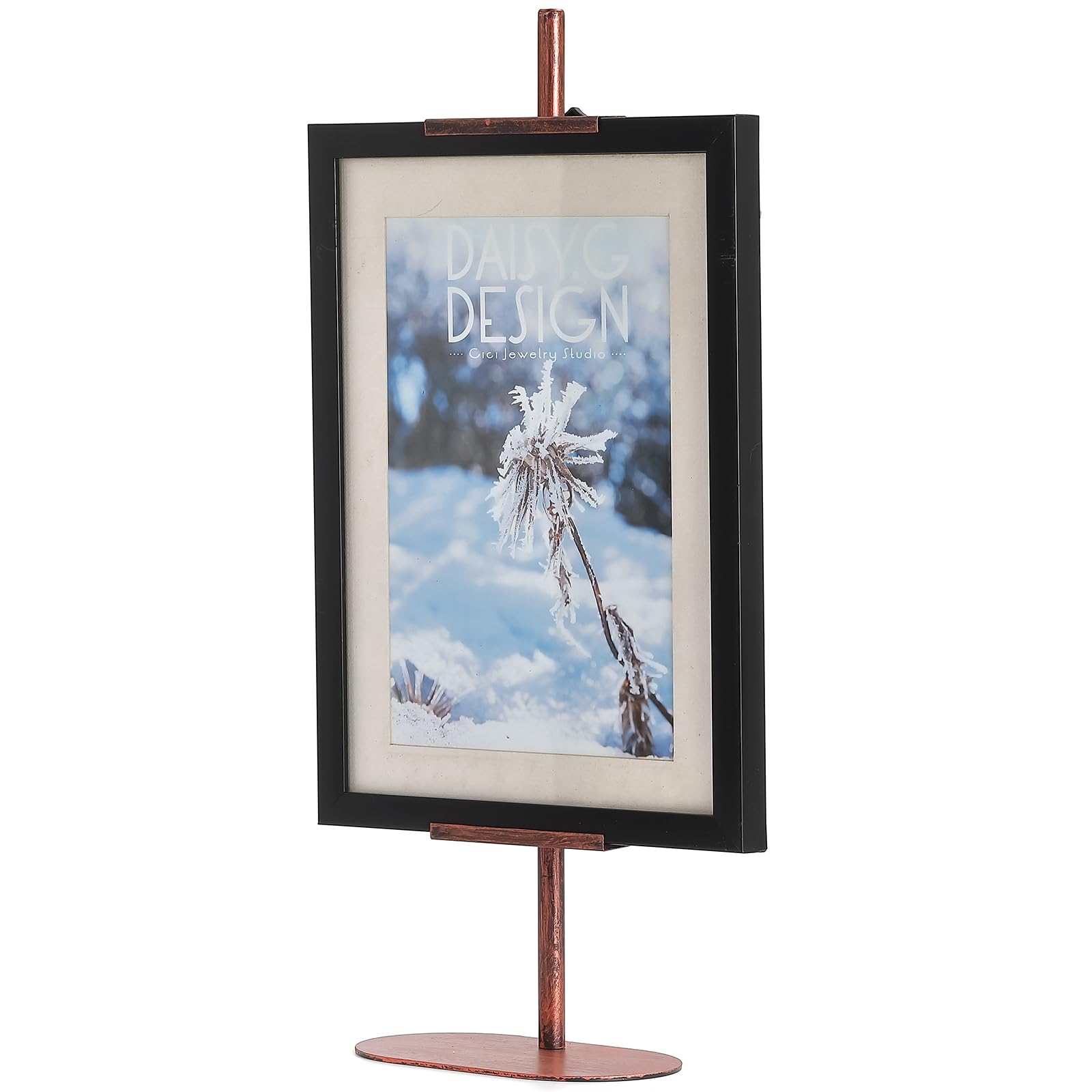 Adjustable Tabletop Easel Stand | Heavy Duty Display Easel For Signs, Pictures, Art, Up To 28 Inches - Black