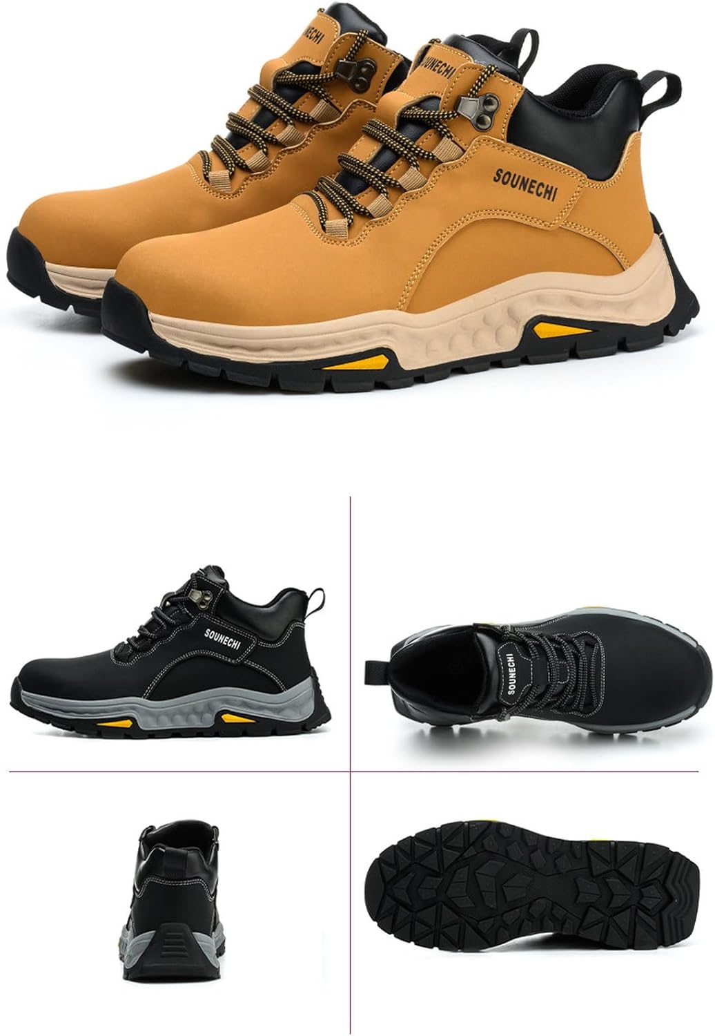 Taopagii] 安全靴 ハイカット セーフティーシューズ 作業ブーツ 鋼製先芯 つま先保護 釘踏み抜き防止 静電気防止 耐電靴 Taopagii]  安全靴 作業靴 ハイカット ワークブーツ 鋼先芯 つま先保護 釘踏み抜き防止 合革 作業ブーツ 防水 防滑 耐 Taopagii] 安全靴 ハイカット  ... [Taopagii] 安全靴 ハイカット ワークブーツ 合革 撥水 セーフティーシューズ 鋼製先芯入り つま先保護 釘踏み抜き防止