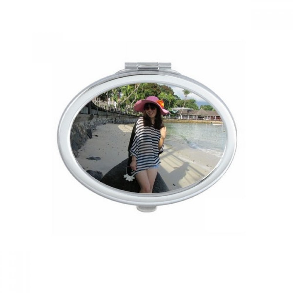 Miroir de maquillage de poche portable mignon pour sac à main féminin