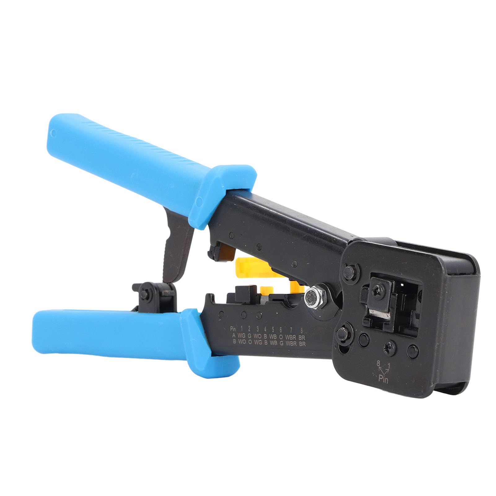 Crimpatrice per Cavi Dati, Superficie Anodizzata Nera Resistente Alla Ruggine Set di Crimpatura Ethernet Durevole Buona compatibilità Ampia Applicazione per l'installazione di